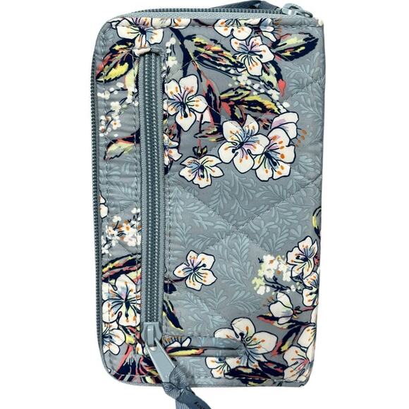 Vera Bradley Ultralight RFIS Turnlock Wallet / Cherry Blossom - Picture 2 of 11